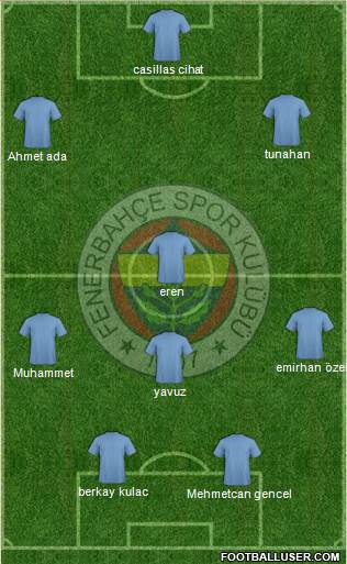 Fenerbahçe SK Formation 2014