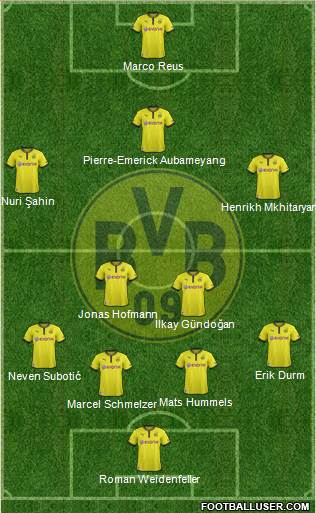 Borussia Dortmund Formation 2014
