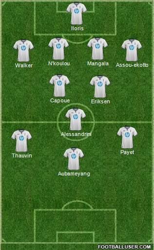 Tottenham Hotspur Formation 2014