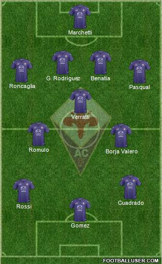 Fiorentina Formation 2014