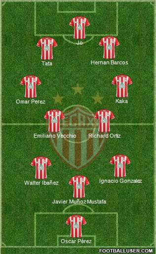 Club Deportivo Necaxa Formation 2014