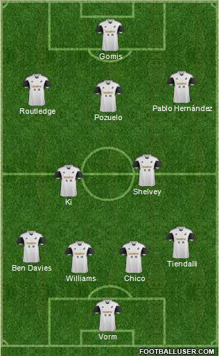 Swansea City Formation 2014
