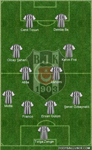 Besiktas JK Formation 2014