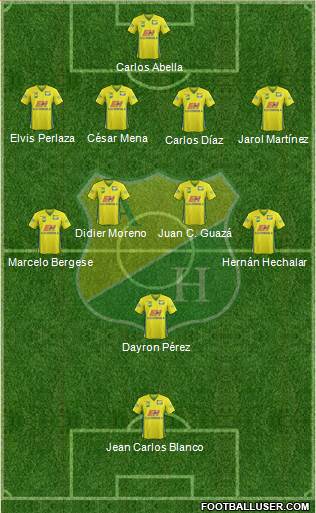 CD Atlético Huila Formation 2014
