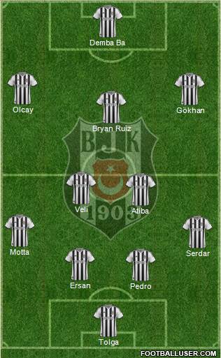 Besiktas JK Formation 2014