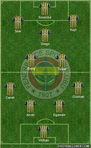 Fenerbahçe SK Formation 2014