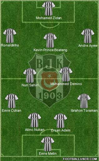 Besiktas JK Formation 2014