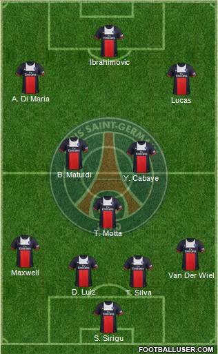 Paris Saint-Germain Formation 2014