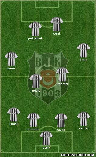 Besiktas JK Formation 2014