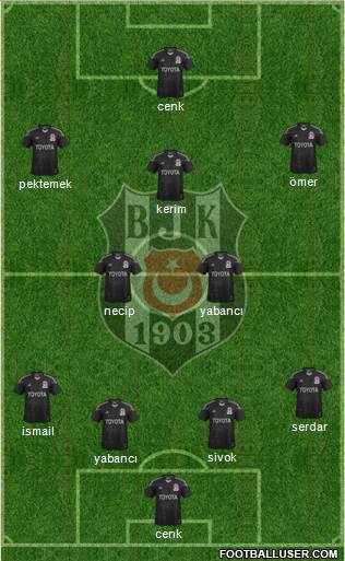 Besiktas JK Formation 2014