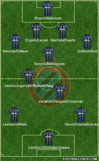 Club Brugge KV Formation 2014