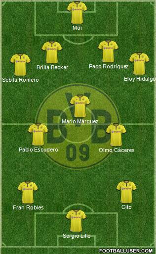 Borussia Dortmund Formation 2014