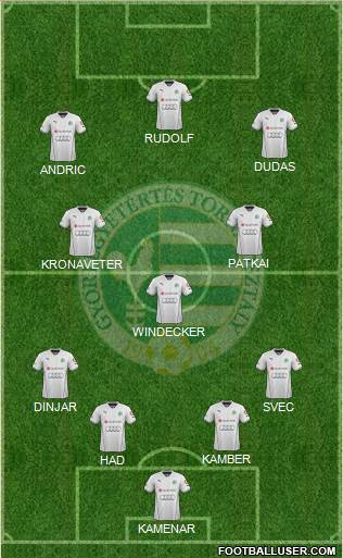 Gyori ETO FC Formation 2014