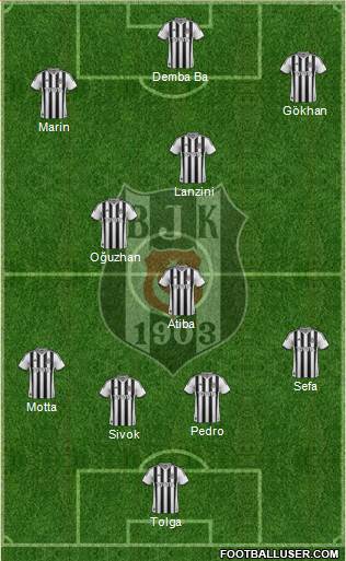 Besiktas JK Formation 2014
