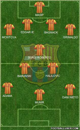 F.C. Barcelona Formation 2014