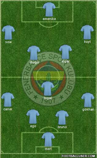 Fenerbahçe SK Formation 2014