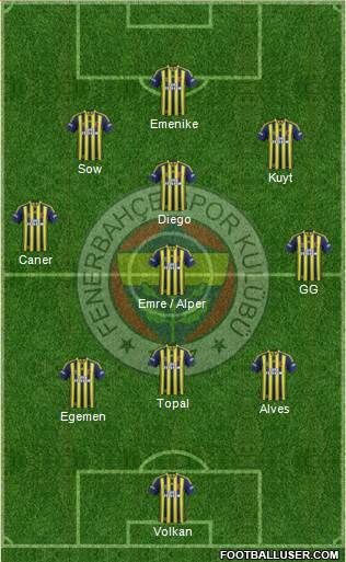 Fenerbahçe SK Formation 2014