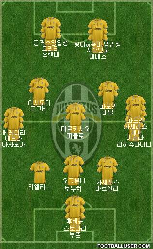 Juventus Formation 2014