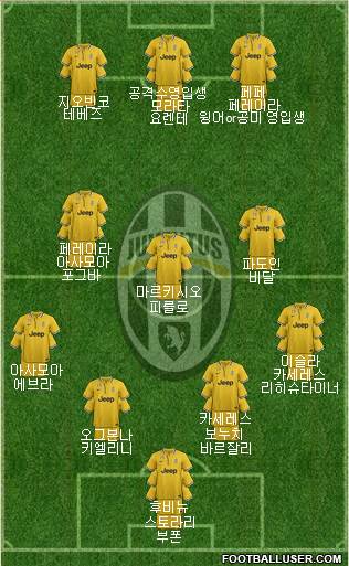 Juventus Formation 2014