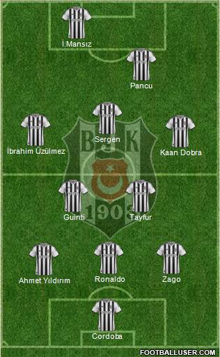 Besiktas JK Formation 2014