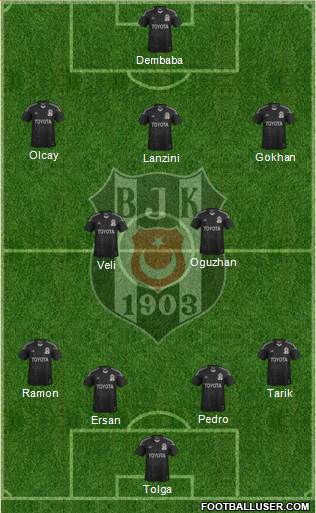 Besiktas JK Formation 2014