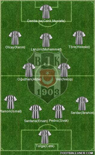 Besiktas JK Formation 2014