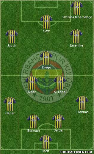 Fenerbahçe SK Formation 2014
