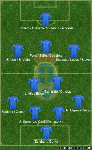 Real Oviedo S.A.D. Formation 2014