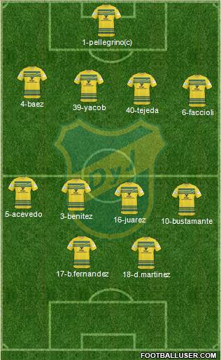 Defensa y Justicia Formation 2014