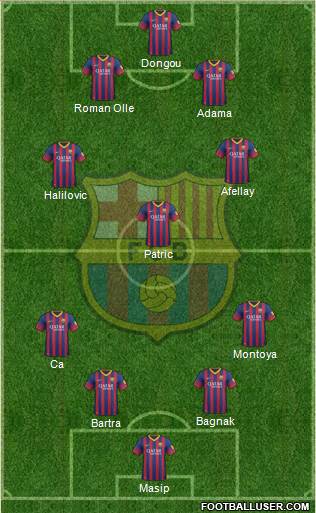F.C. Barcelona Formation 2014