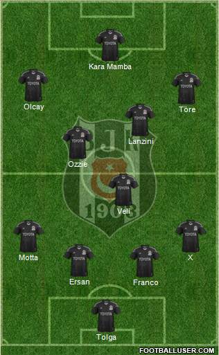 Besiktas JK Formation 2014