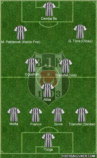 Besiktas JK Formation 2014