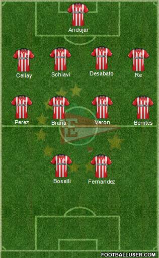 Estudiantes de La Plata Formation 2014