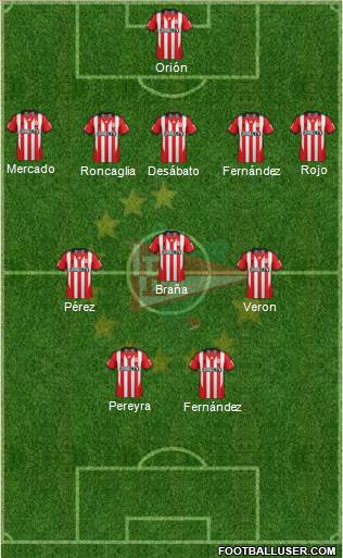 Estudiantes de La Plata Formation 2014
