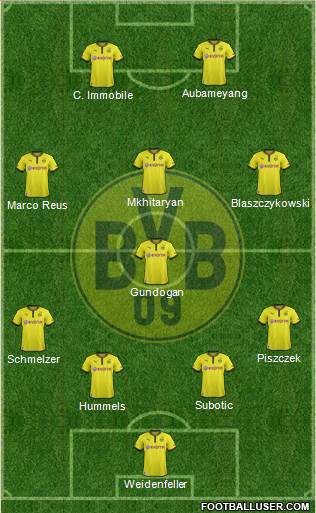 Borussia Dortmund Formation 2014