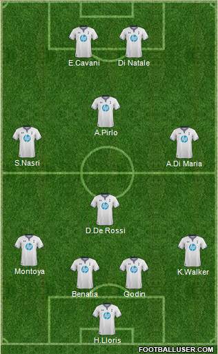 Tottenham Hotspur Formation 2014