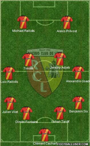 Racing Club de Lens Formation 2014