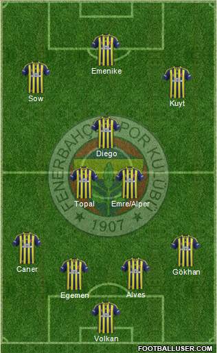 Fenerbahçe SK Formation 2014