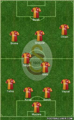 Galatasaray SK Formation 2014