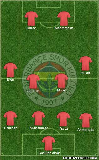 Fenerbahçe SK Formation 2014