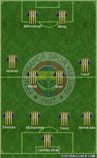 Fenerbahçe SK Formation 2014