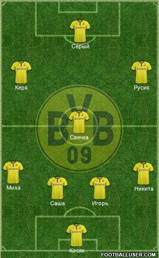Borussia Dortmund Formation 2014