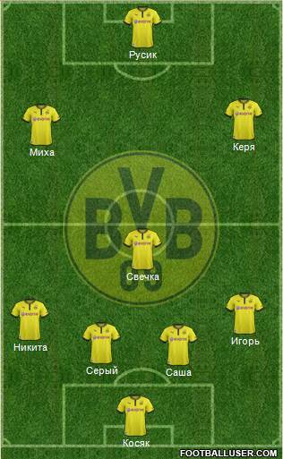 Borussia Dortmund Formation 2014