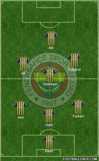 Fenerbahçe SK Formation 2014