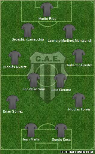 Estudiantes de Buenos Aires Formation 2014