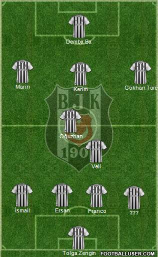 Besiktas JK Formation 2014