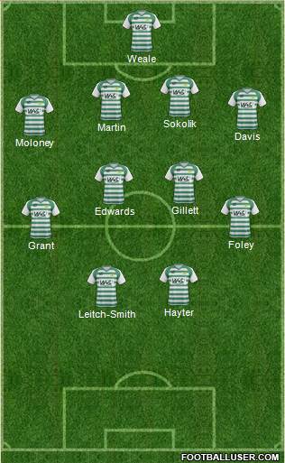 Yeovil Town Formation 2014