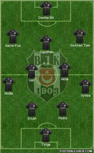 Besiktas JK Formation 2014