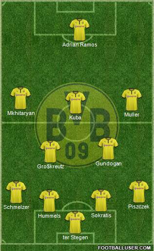 Borussia Dortmund Formation 2014
