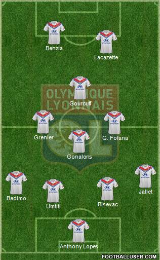 Olympique Lyonnais Formation 2014